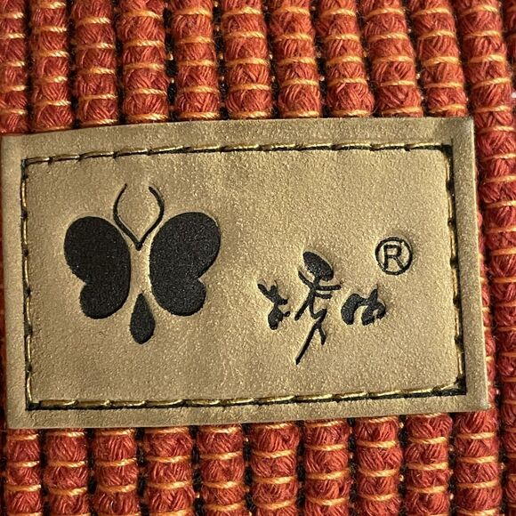 Unique Shoulder Bag Women's Brown Tan Orange Hand Bag 19" x 10" x 2.5" New - Picture 13 of 13